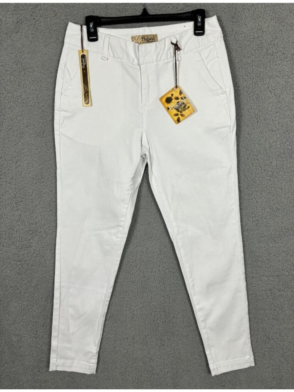 Hybrid & Company Women's Skinny Leg Trousers White Size 9 New With Tag's.